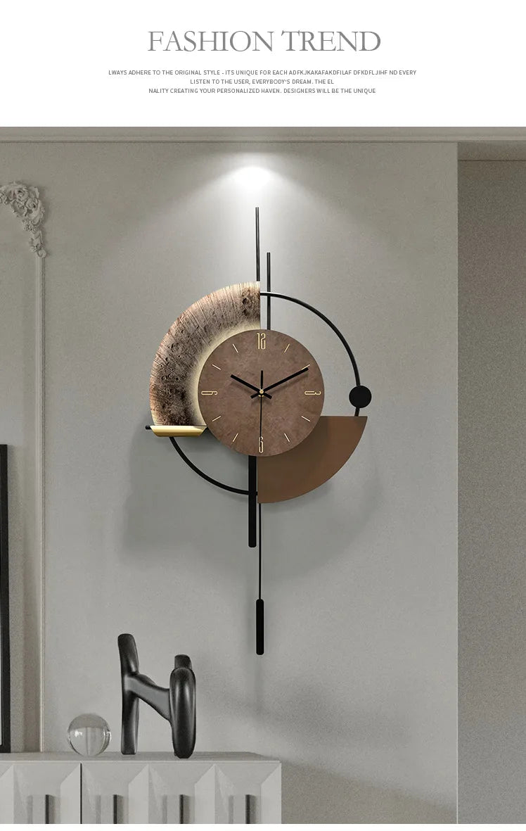 Being an artist of life, modern minimalist voice controlled luminous wall clock