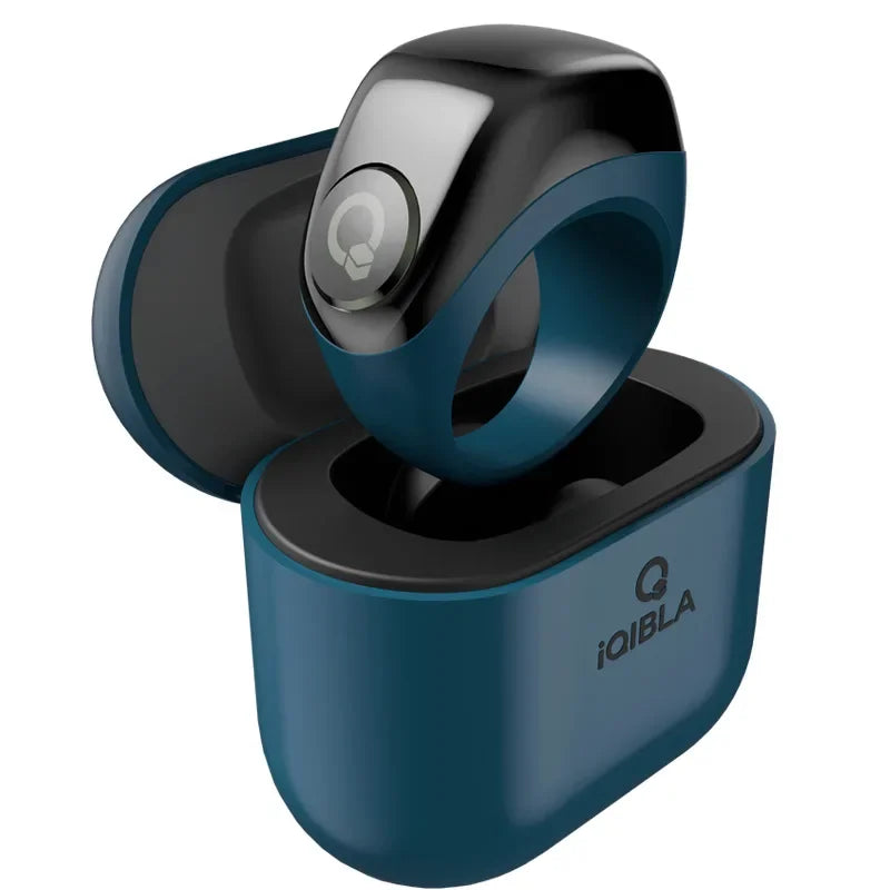 Smart Ring J01 with Three Rechargeable Ring Holders Charge Box Jewelry Accessories Intelligent Counting Bluetooth Device