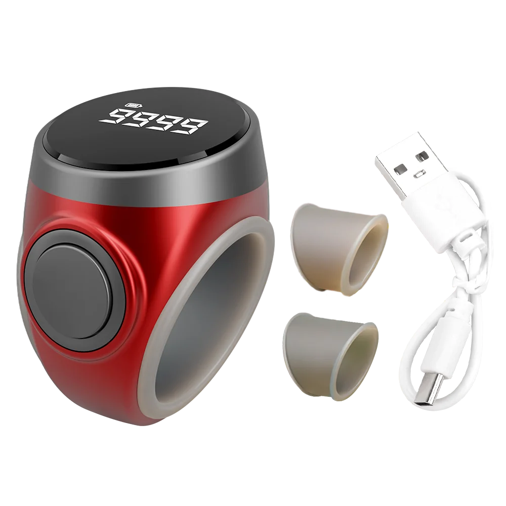 Smart Tasbih Tally Counter Digital Electronic Finger Ring Tally Counter Muslims Tasbeeh Zikr Ring Prayer Time Vibration Reminder