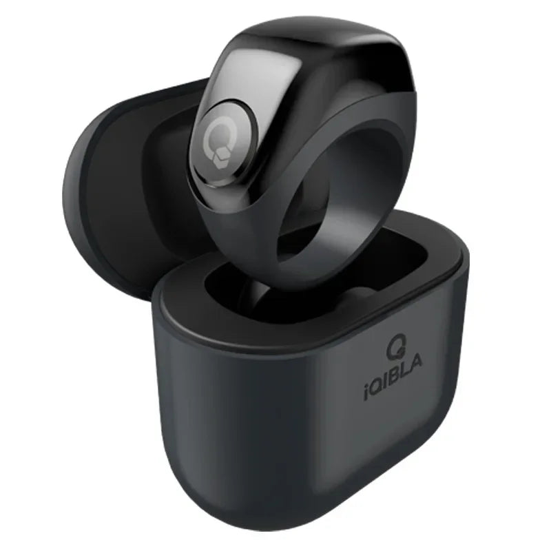 Smart Ring J01 with Three Rechargeable Ring Holders Charge Box Jewelry Accessories Intelligent Counting Bluetooth Device