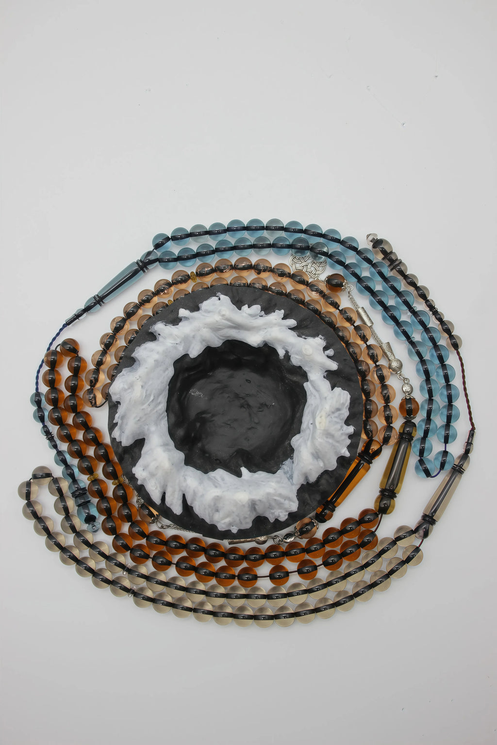 Handmade Glass Tasbih Prayer Beads, Luxury Multicolor Islamic Jewelry for Prayer, Gifting & Collection, Unique Craftsmanship