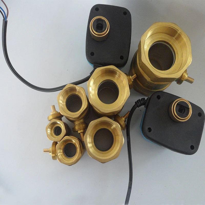 AC220V 110V 24V DC24V 12V Electric actuator motorized brass ball valve 2 way 3 wire 2 Control valve can replace solenoid valve