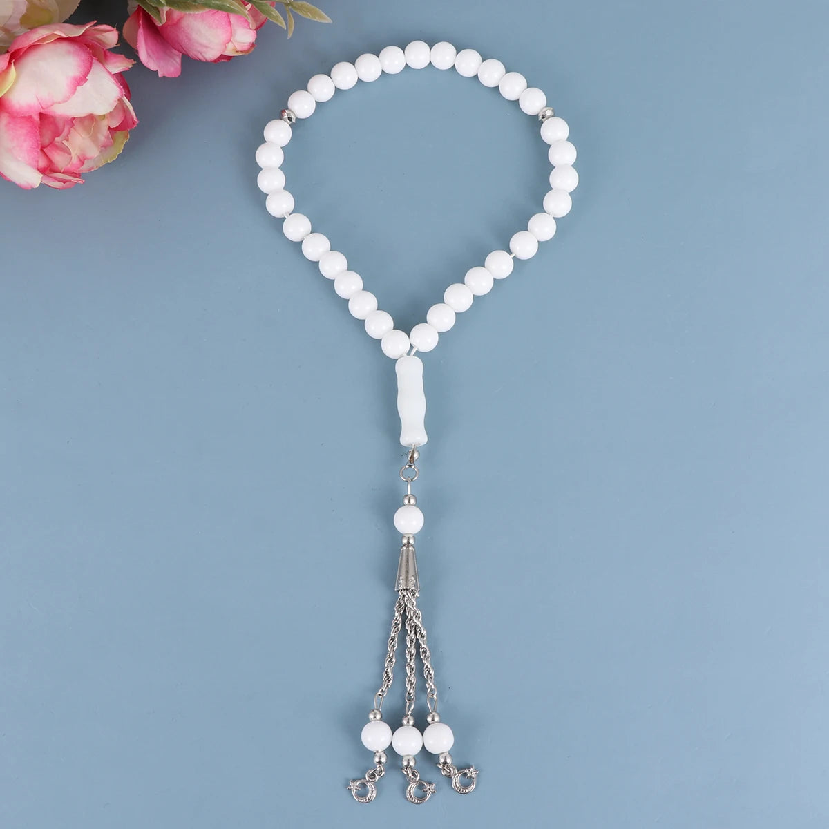 Glass Beads Prayer Necklace Muslim Supplies Religious Accessories Long Chains Rosary Bead Fashion Jewelry Bracelets Pendant gift