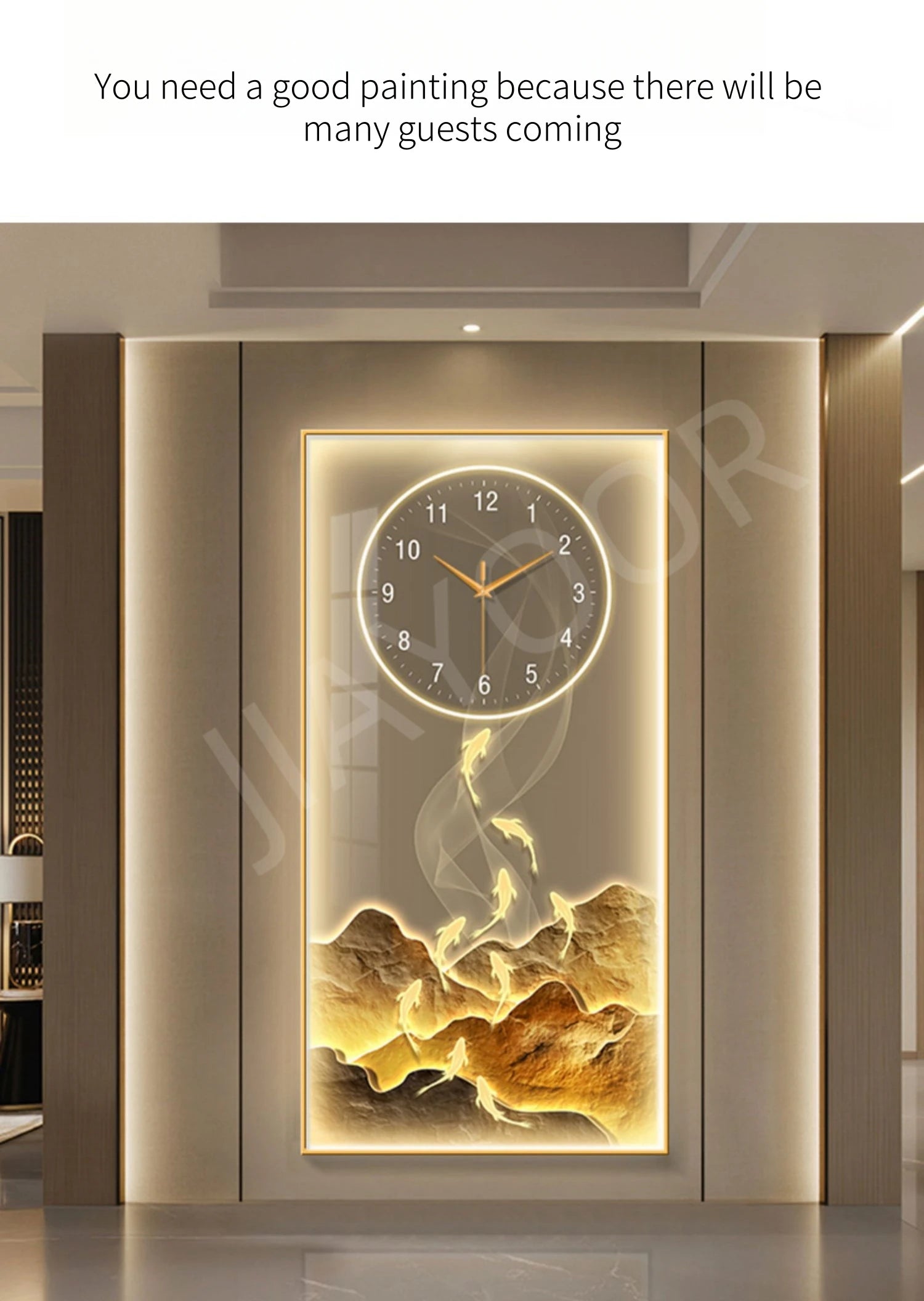 Modern Creative LED Wall Clock Lamps Mural Lighting Corridor Living Room Entrance Staircase Lustre Indoor Home Decoration Lights