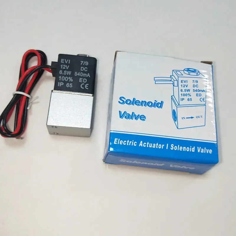 110V 220V Solenoid Valve 1/4" 1/8" 2 Way Normally Closed Direct-acting Pneumatic Valves For Water Air Gas Hot