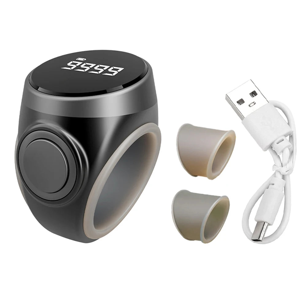 Smart Tasbih Tally Counter Digital Electronic Finger Ring Tally Counter Muslims Tasbeeh Zikr Ring Prayer Time Vibration Reminder