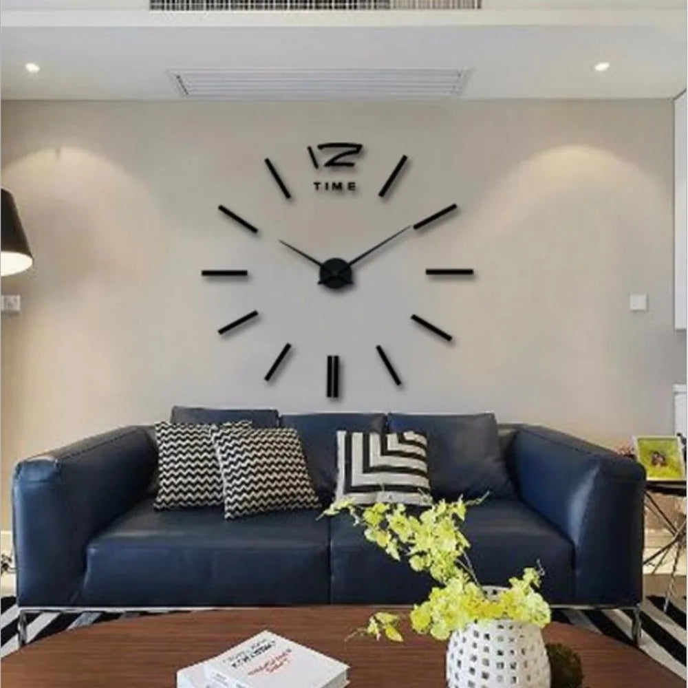 Large 3D Wall Clock Luminous Classic Wall Clocks DIY Digital Clock Wall Watches Stickers Silent Clock for Home Living Room Table