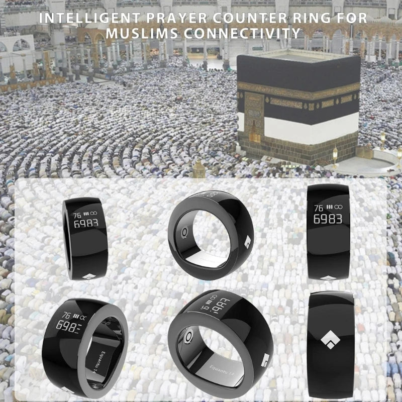 Accurate Islamic Prayer Beads Counter Rings with Wireless Connectivity & Waterproof Designs Suitable for Devout Muslims