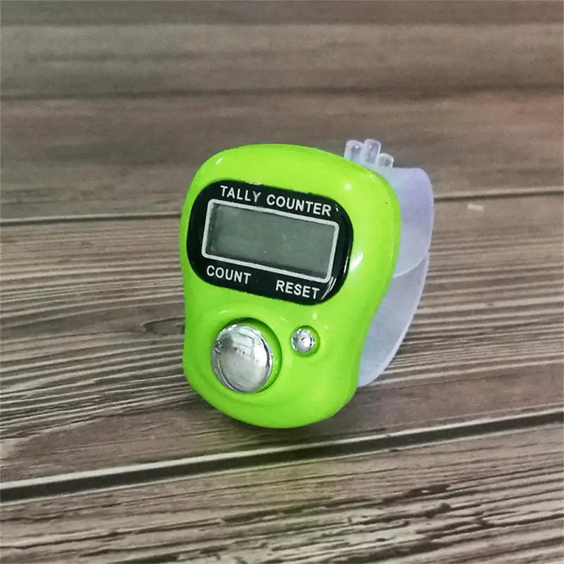 Mini Finger Counter Electronic Digital Finger Ring Tally Counter Hand Held Knitting Row Counter Clicker Point Marker Counter LCD