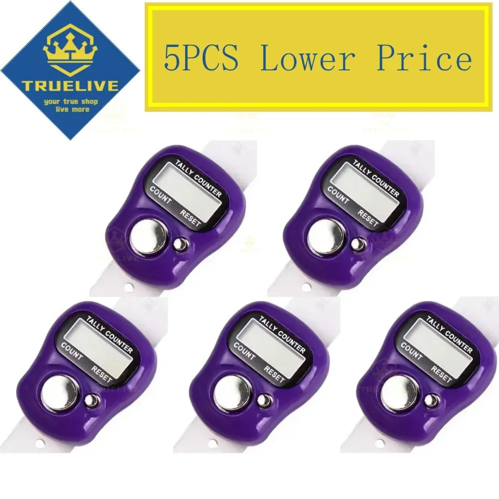 5/3/1PCS Mini Electronic Finger Counter Hand Tally Clicker Counter Ring Digital Counters Knitting Row Counter Stroke Contador