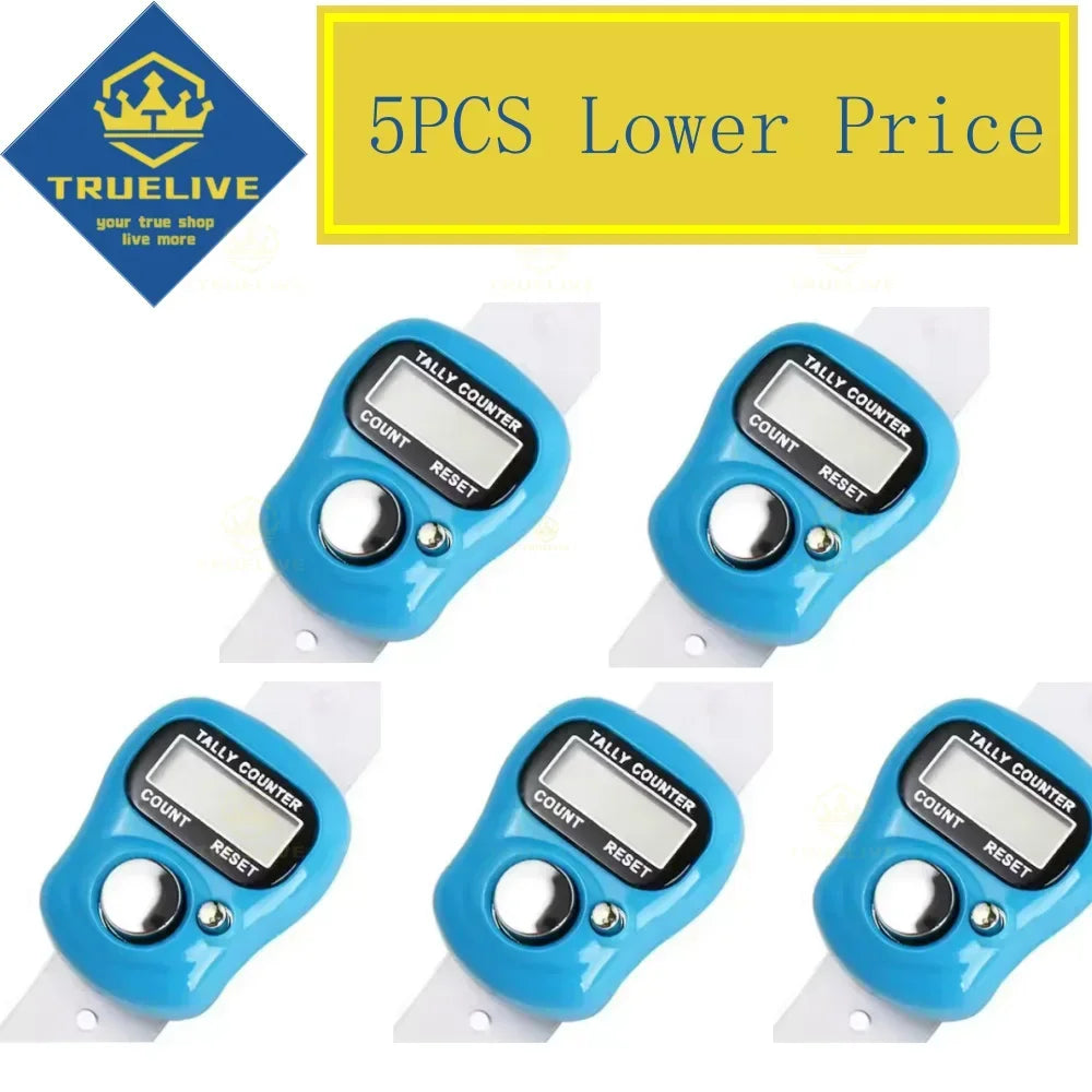 5/3/1PCS Mini Electronic Finger Counter Hand Tally Clicker Counter Ring Digital Counters Knitting Row Counter Stroke Contador