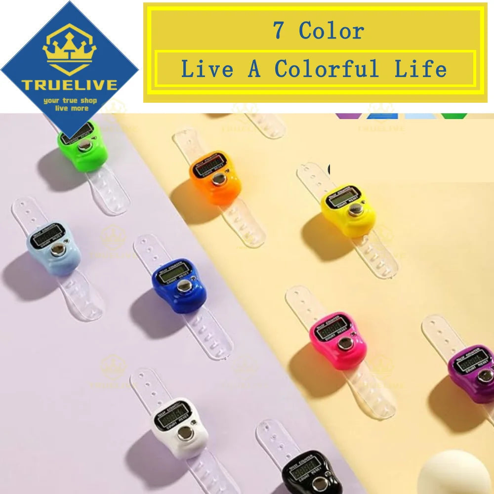 5/3/1PCS Mini Electronic Finger Counter Hand Tally Clicker Counter Ring Digital Counters Knitting Row Counter Stroke Contador