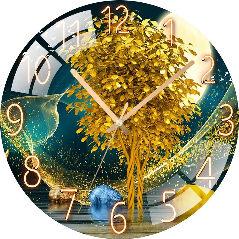 12 inch Modern Silent Wall Clock Non-ticking Silent Digital Wall Clock Silent Movement Without Ticking Living Room Decoration