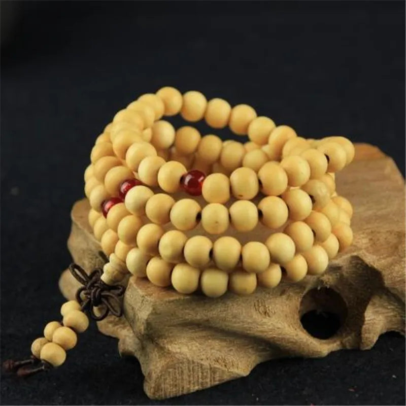 Wood Multi-layer Prayer Beads Bracelet Charm Meditation Yoga Rosary Lucky Wooden Bracelet For Women Men Jewelry Drop shipping