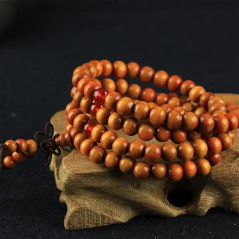 Wood Multi-layer Prayer Beads Bracelet Charm Meditation Yoga Rosary Lucky Wooden Bracelet For Women Men Jewelry Drop shipping