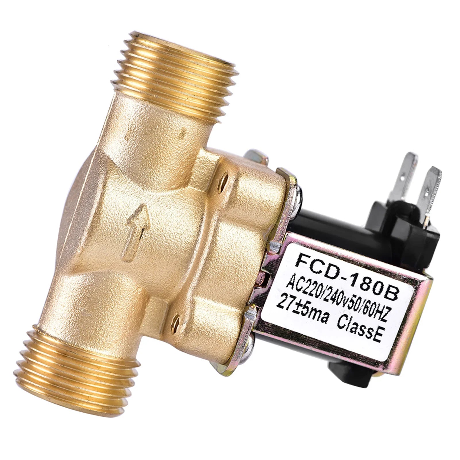 1/2" AC 220V Normally Closed Brass Electric Solenoid Magnetic Valve For Water Control AC Water Valve Electric Valve Water Valve