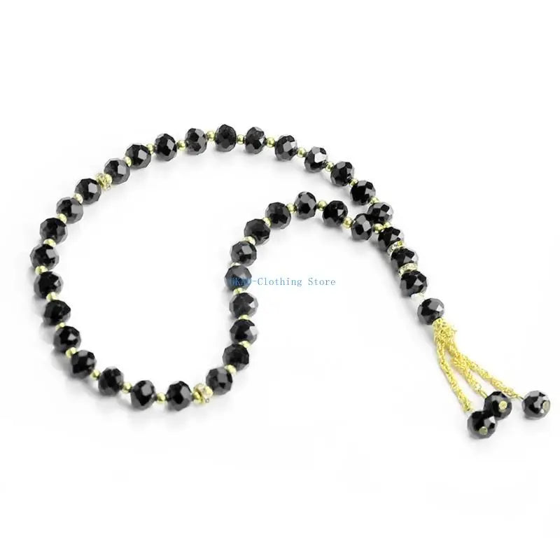 N0PE 33-Beads Tasbih Prayer Rosary Beads Bracelet Eid Muslim Festival Beads Bracelet Fashion Islamic Jewelry Party Favor