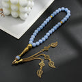 Creative 33 Luminous Stone Muslim Rosary Bracelet 8mm Handmade Prayer Bead Bracelet (Dhikr) Ideal Gift for Ramadan