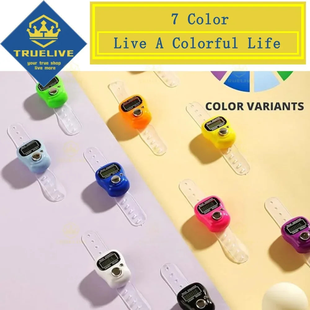 5/3/1PCS Mini Electronic Finger Counter Hand Tally Clicker Counter Ring Digital Counters Knitting Row Counter Stroke Contador