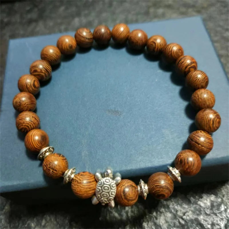 Wood Multi-layer Prayer Beads Bracelet Charm Meditation Yoga Rosary Lucky Wooden Bracelet For Women Men Jewelry Drop shipping