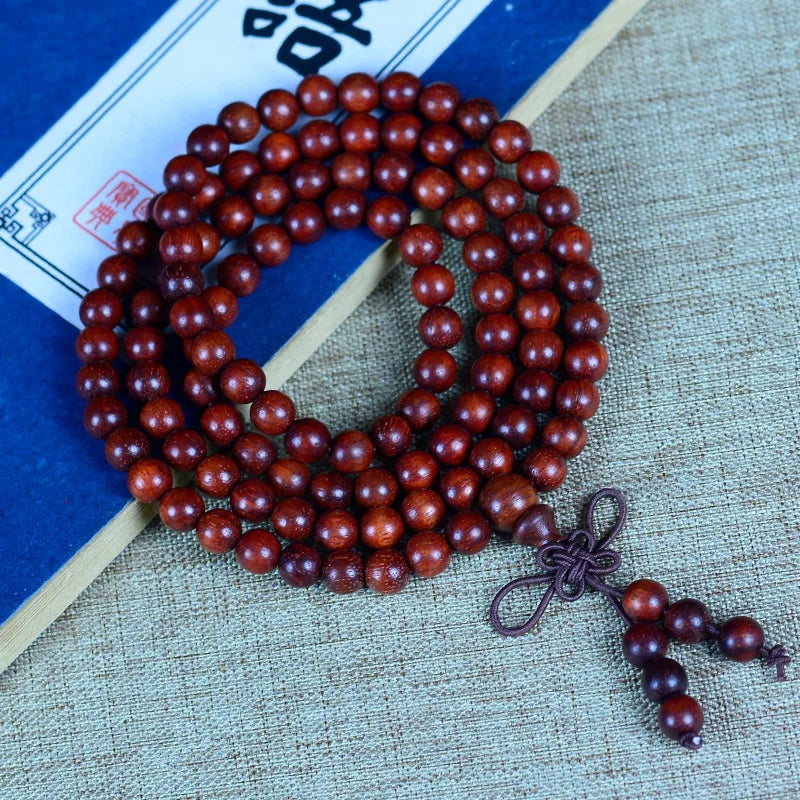 Jifangyuan Gaomi Old Materials Pterocarpus Santalinus Red Sandalwood Rosewood Beads Men Ladies Bracelet Rosary Bracele