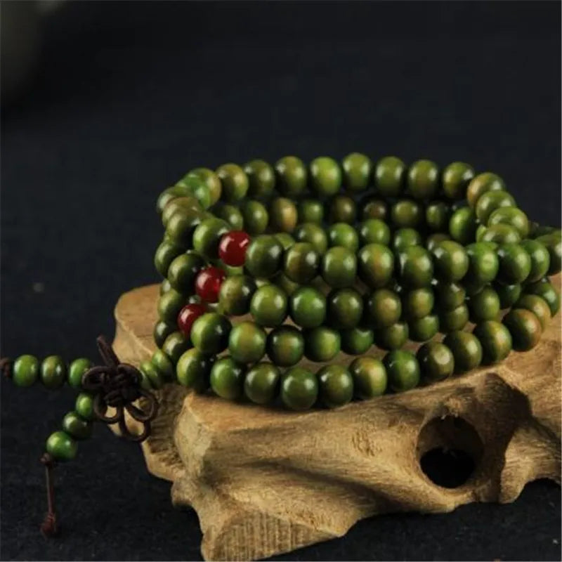 Wood Multi-layer Prayer Beads Bracelet Charm Meditation Yoga Rosary Lucky Wooden Bracelet For Women Men Jewelry Drop shipping