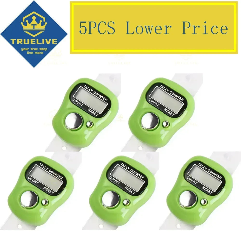 5/3/1PCS Mini Electronic Finger Counter Hand Tally Clicker Counter Ring Digital Counters Knitting Row Counter Stroke Contador