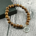Wood Multi-layer Prayer Beads Bracelet Charm Meditation Yoga Rosary Lucky Wooden Bracelet For Women Men Jewelry Drop shipping