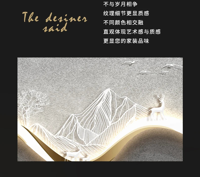 Modern minimalist living room wall clock high-end creative fashion clock restaurant bedroom wall-mounted electronic clock