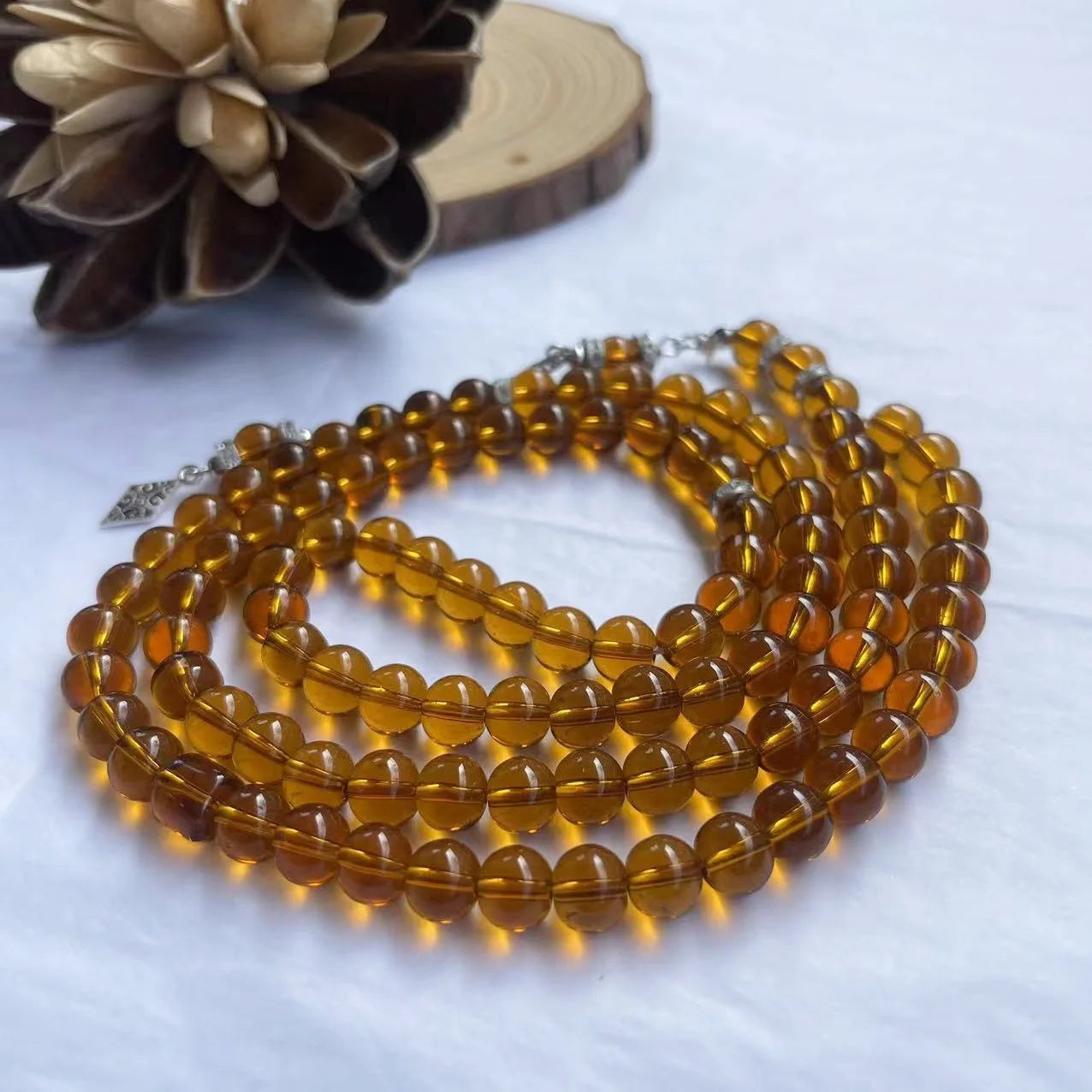 1PC  glass bracelet, Islamic Prayer Beads, Muslim Rosary for Prayer, Meditation, Stress Relief & Ramadan Eid Gift for Men Women