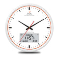 AL-FATIHA Digital-Analog Athan Muslim Clock with White Screen Clear Vision Hijri Calendar Azan Prayer Time Fajr Alarm Mosque