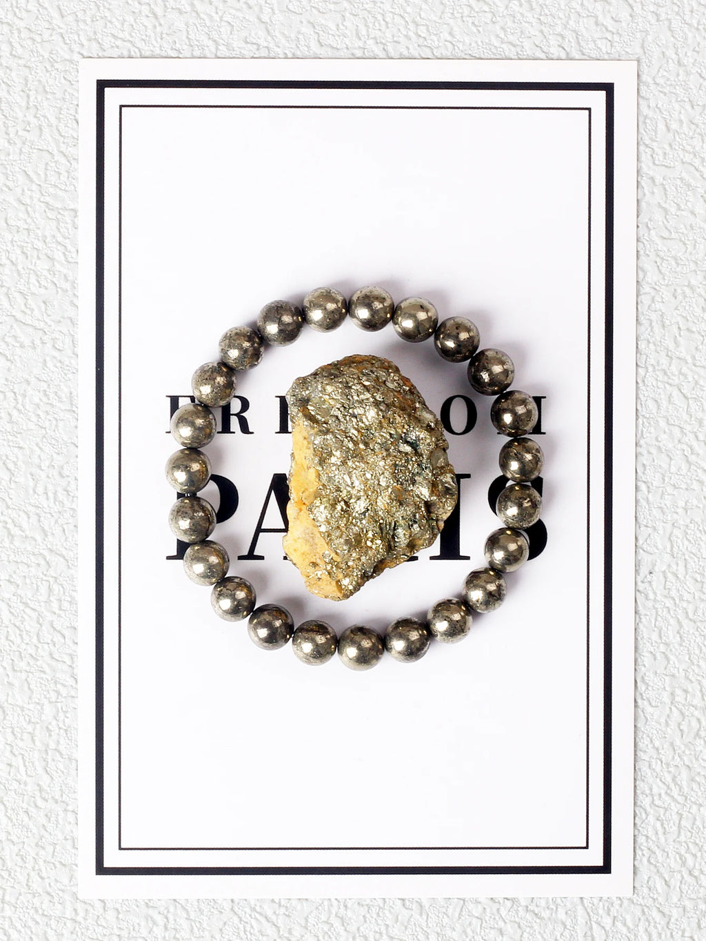 6/8MM Natural Pyrite Stone Bracelet for Men Promoting Blood Circulation Healing Energy Meditation Women Bracelets Jewelry Gifts