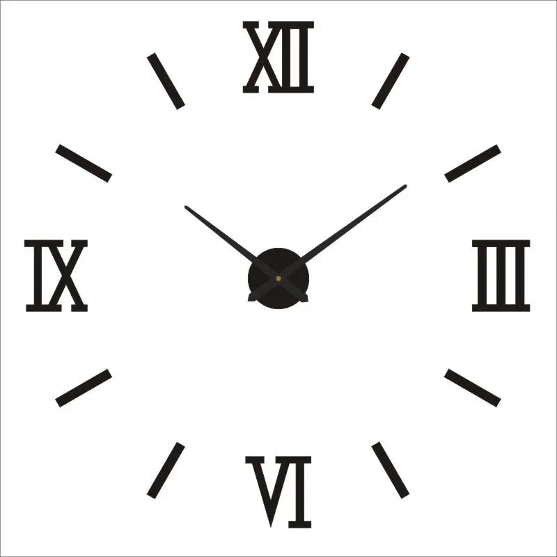 2023 Modern Design Large Wall Clock 3D DIY Quartz Clocks Fashion Watches Acrylic Mirror Stickers Living Room Home Decor Horloge