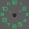 Large 3D Wall Clock Luminous Classic Wall Clocks DIY Digital Clock Wall Watches Stickers Silent Clock for Home Living Room Table