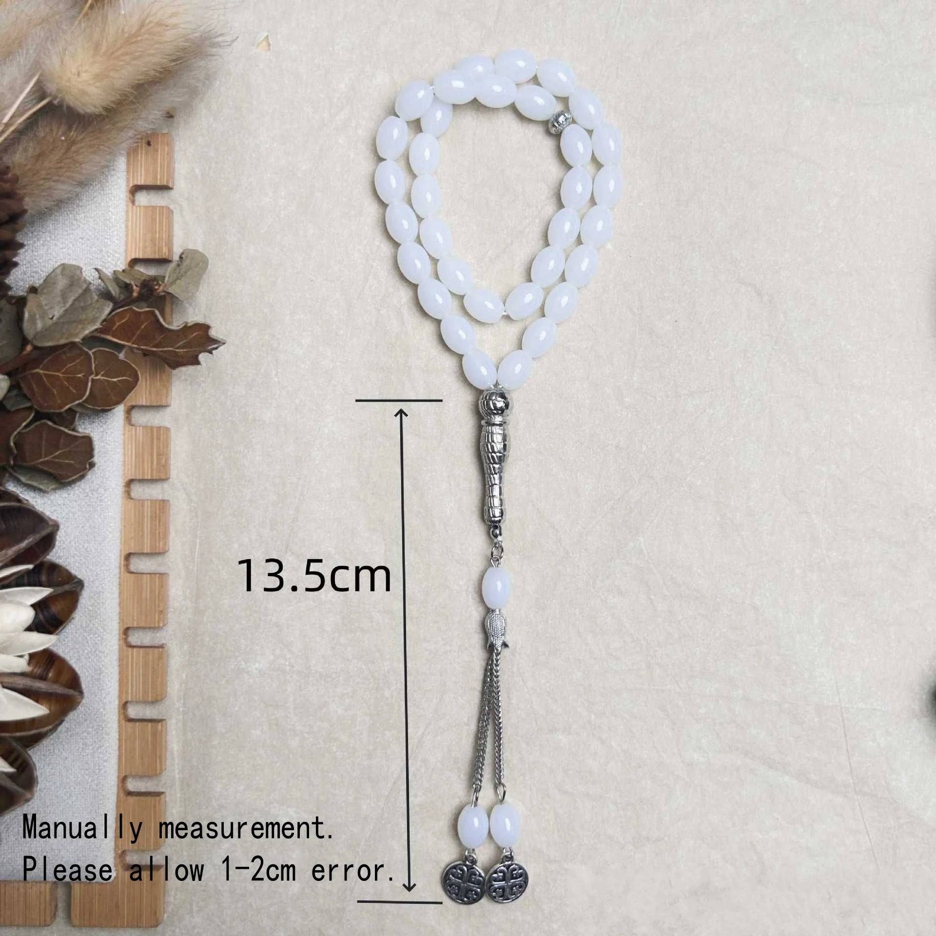 Ramadan Eid 33 Beads Glass Prayer Beads Islamic Rosary Turkey Tassel Pendant Jewelry Arabic Bracelet Gifts Middle East Muslim