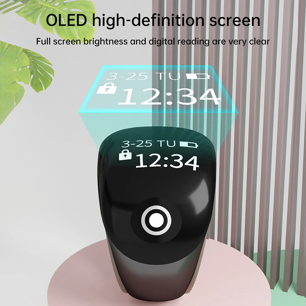 S8pro Digital Counter With OLED Dispaly Screen Finger Counters Type-C 120mah Charging Battery Smart Ring Touch Tally Counter