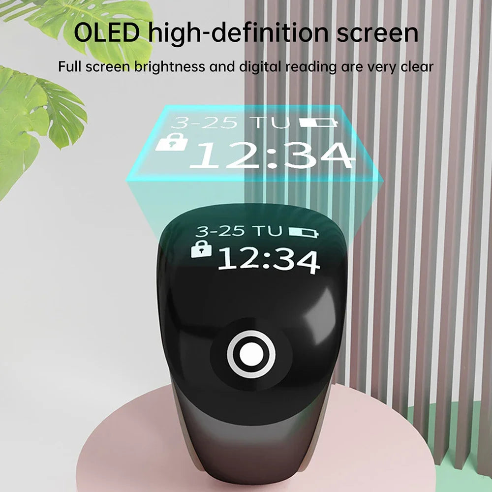 S8pro Digital Counter With OLED Dispaly Screen Finger Counters Type-C 120mah Charging Battery Smart Ring Touch Tally Counter