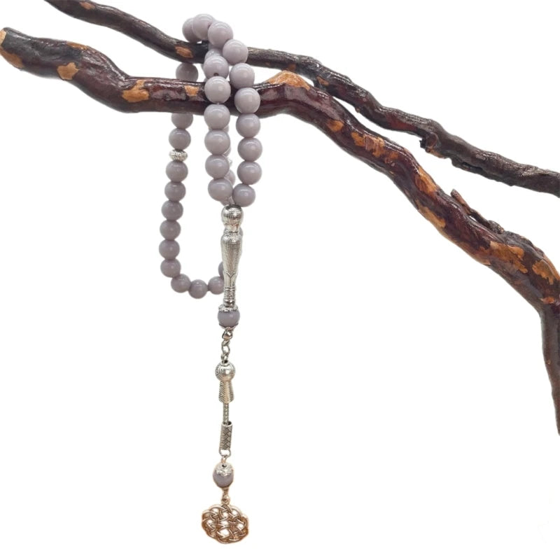 Prayer Beads Bracelet Tasbih 45 Rosary Beads Handchain Muslims Religion Eid Gift 4XBF