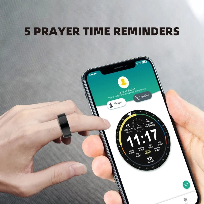 Multifunctional Tasbih Counter Rings Counter Islamic Prayer Reminder Finger Counter Multifunctional Display Device Gift