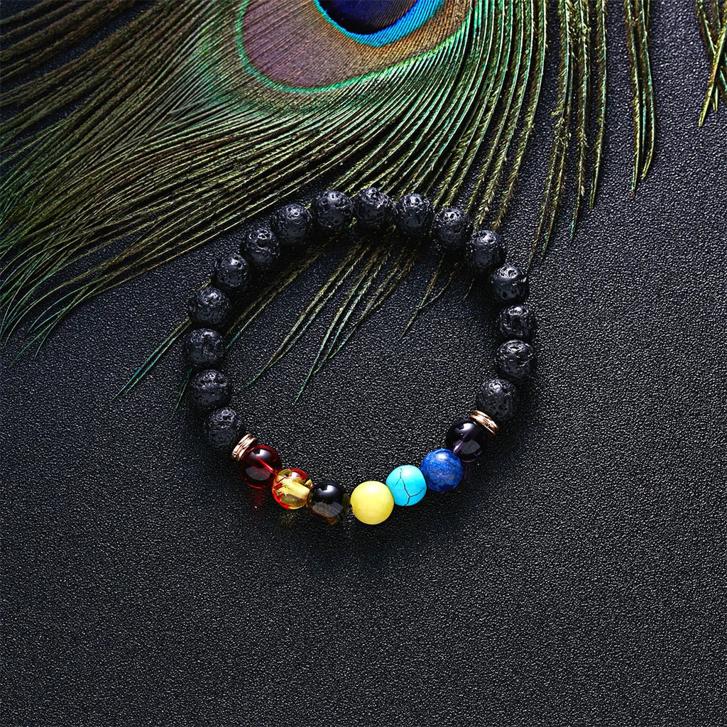 7 Chakra Beads Bracelets Bangles For Women Men Natural Stone Reiki Healing Balance Yoga Bracelet Prayer Meditation Jewelry Gift